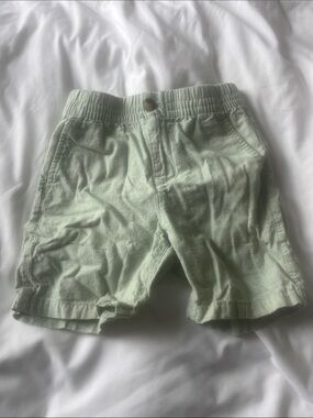 Janie and Jack Soft Mint Green Elastic-Waist Shorts